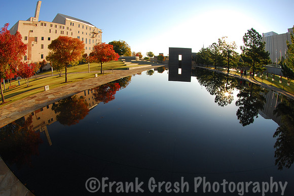 OKC National Memorial in the fall